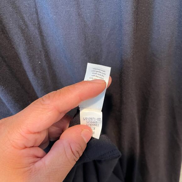 Athleta Santorini High Neck Solid Dress Black Size Small Tall - Picture 3 of 7